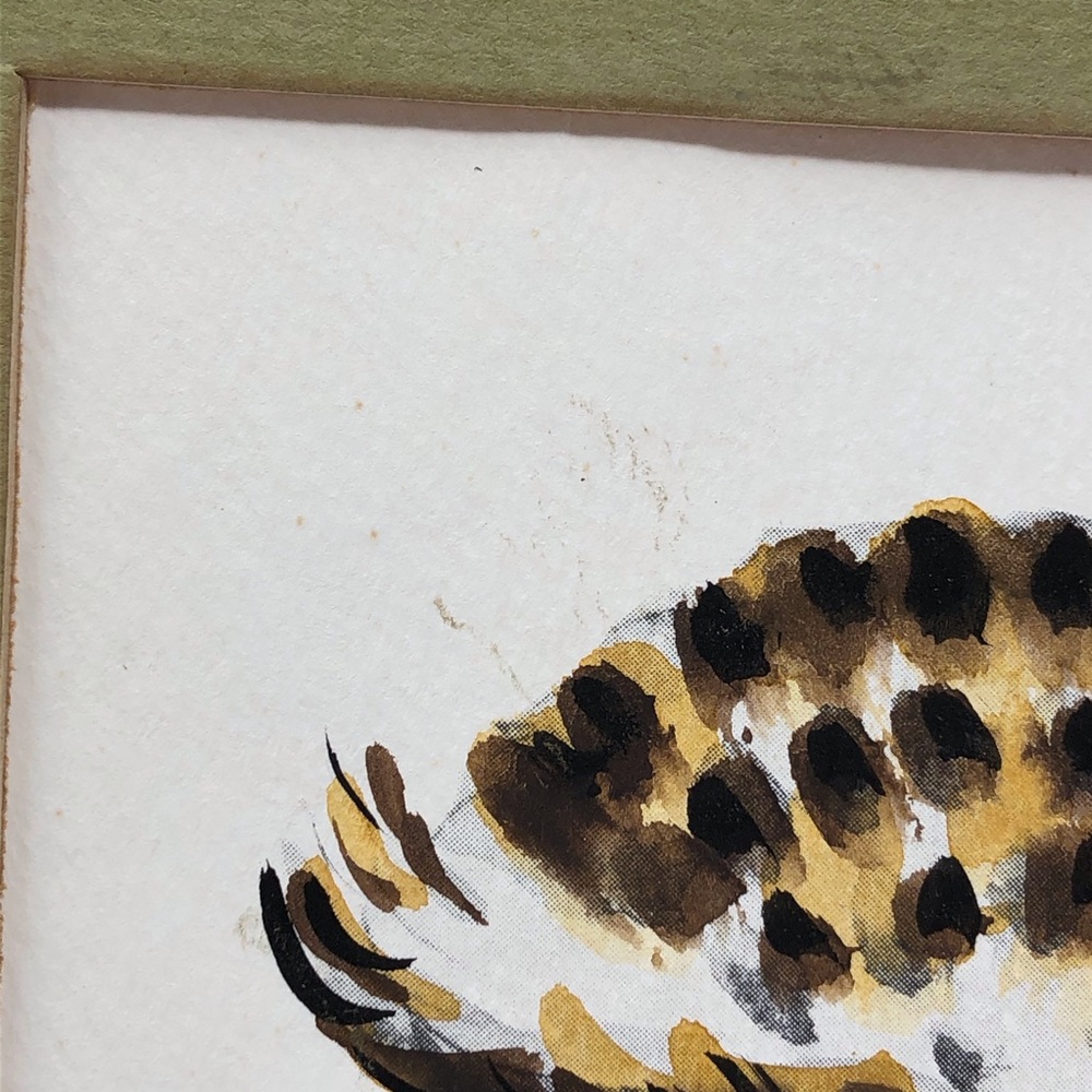 Vintage Owl Watercolor Painting by Lois Mae Thayer - Picture 6 of 11
